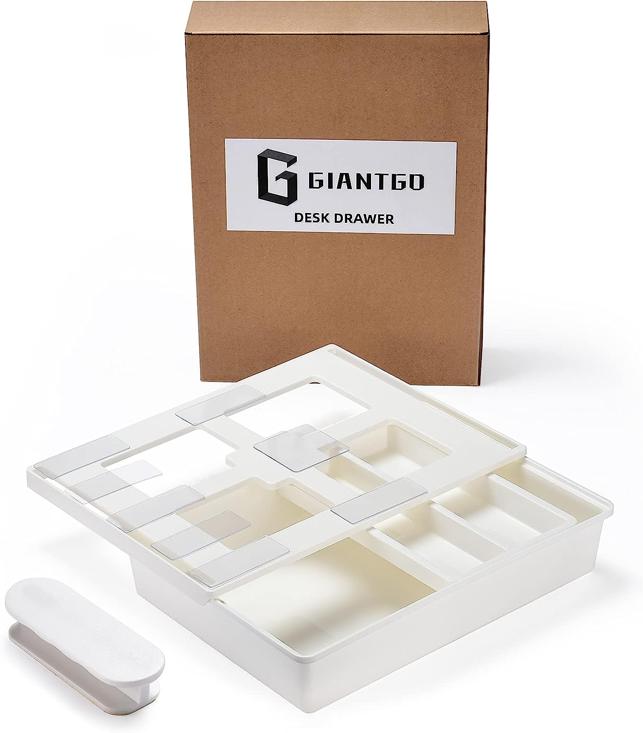 GGIANTGO Under Desk Drawer[Large], Self-Adhesive Under Desk Storage, Desk Drawer Organizer for Office Home Stationery - Image 6